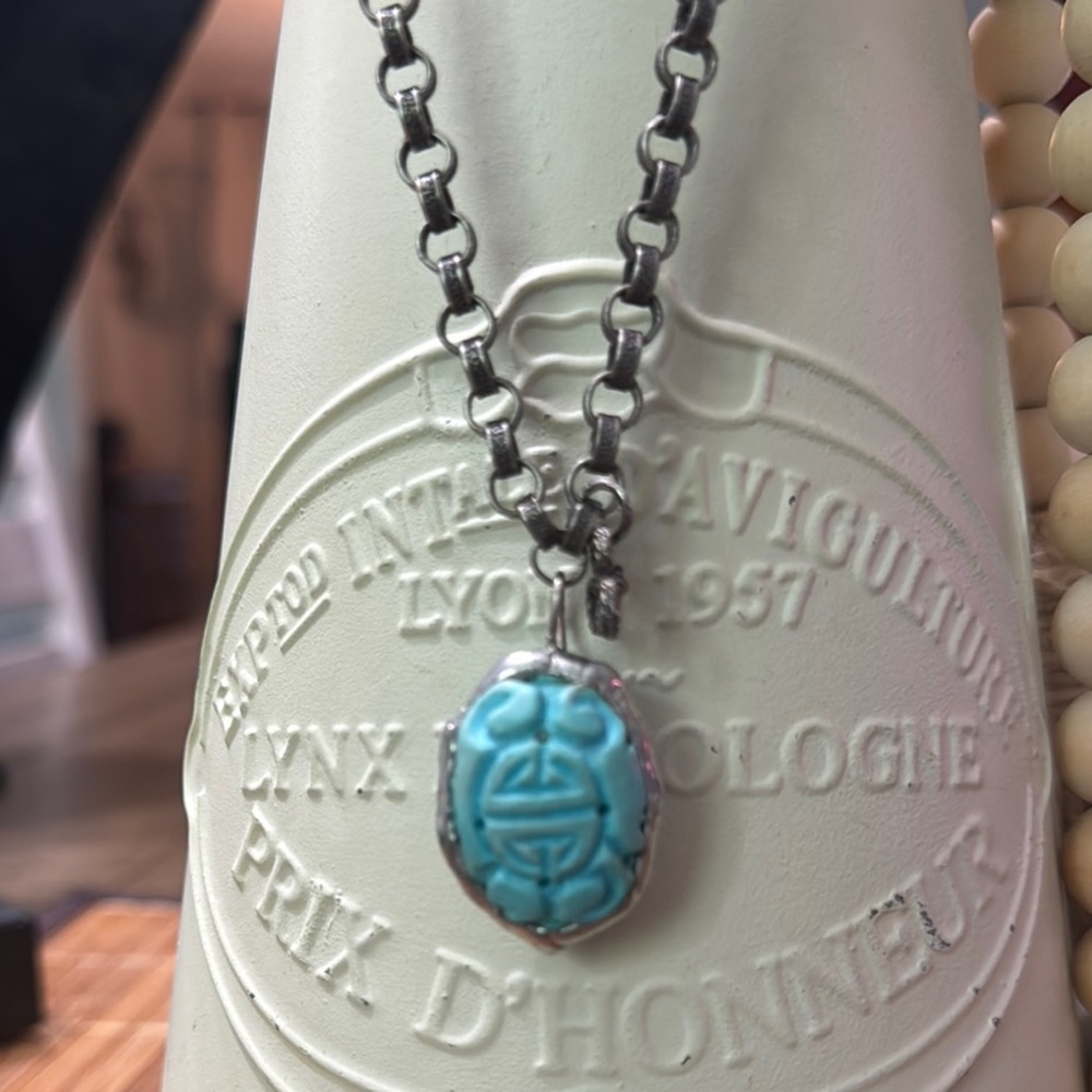 Turquoise Pendant Necklace - Picture 2 of 6